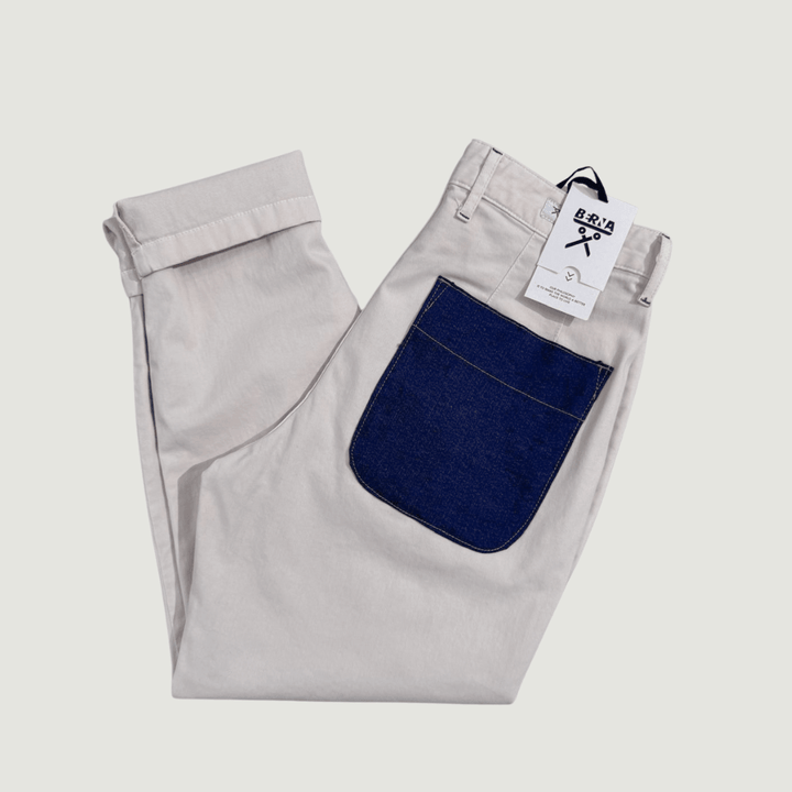 Pantalone Berna panna  tasca jeans